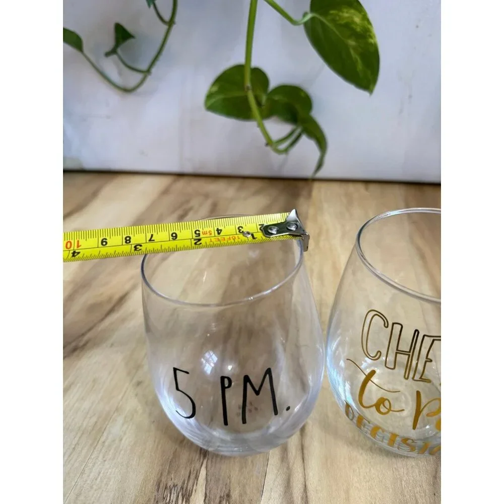 5 PM Cheers to POUR decisions glasses